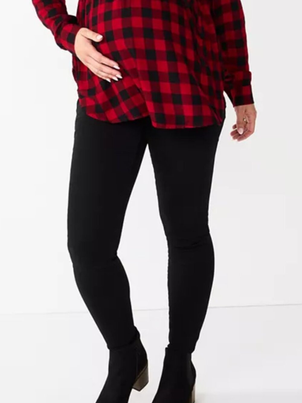 Women's Sonoma Goods For Life Maternity Over The Belly Jeggings - Black - 18MAT